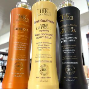 18K gold lightening skin glowing body milk