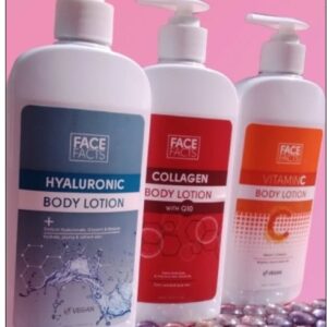 Face Facts Body Lotions HYALURONIC , COLLAGEN 8500 EACH