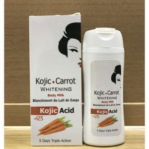Kojic Acid KOJIC CARROT WHITENING BODY MILK(5days Triple Action)-350ML