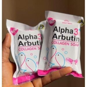 Venut White Alpha 3 plus Arbutin collagen soap New packaging