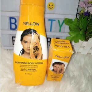 Yellow lightening body lotion 300ML 3000; 250ML 2500