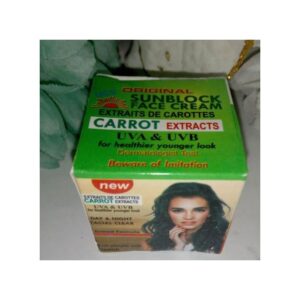 Sun Sunblock Face Cream Carrot Extract