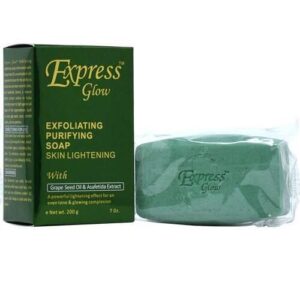 Express Glow Exfoliating Purifying Skin Lightening Soap 200g /7 Oz.