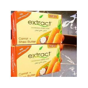 Extract Carrot + Shea Butter Whitenin Herbal Soap