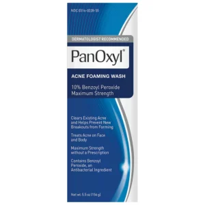 PanOxyl Acne Foaming Wash 10% Benozoyl Peroxide 156g