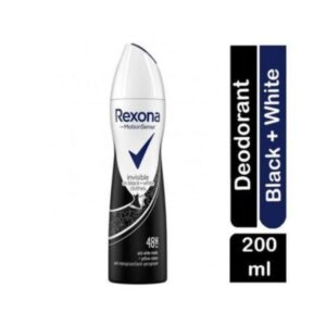 REXONA MOTION SENSE INVISIBLE ON BLACK+WHTE CLOTH 200ML