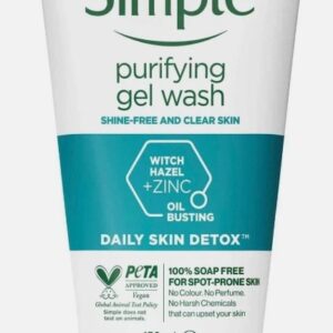 Simple Purifying gel Wash , Daily Skin Detox - 150ml free shipping world wide