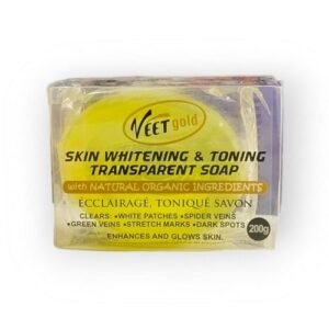 VEET GOLD Skin Whitening And Toning Transparent Soap